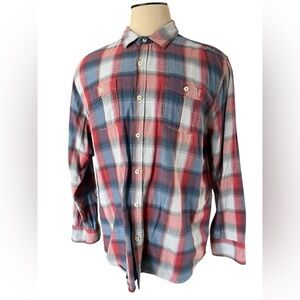 TOMMY BAHAMA Island Crafted Plaid Cotton‎ Button Down Casual Preppy Shirt XL